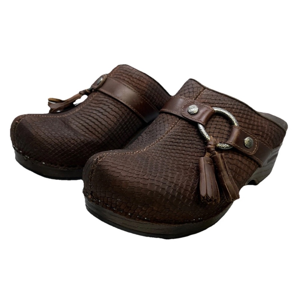 Dansko Shannon Brown leather Women's Mules EU 37 US 6.5-7